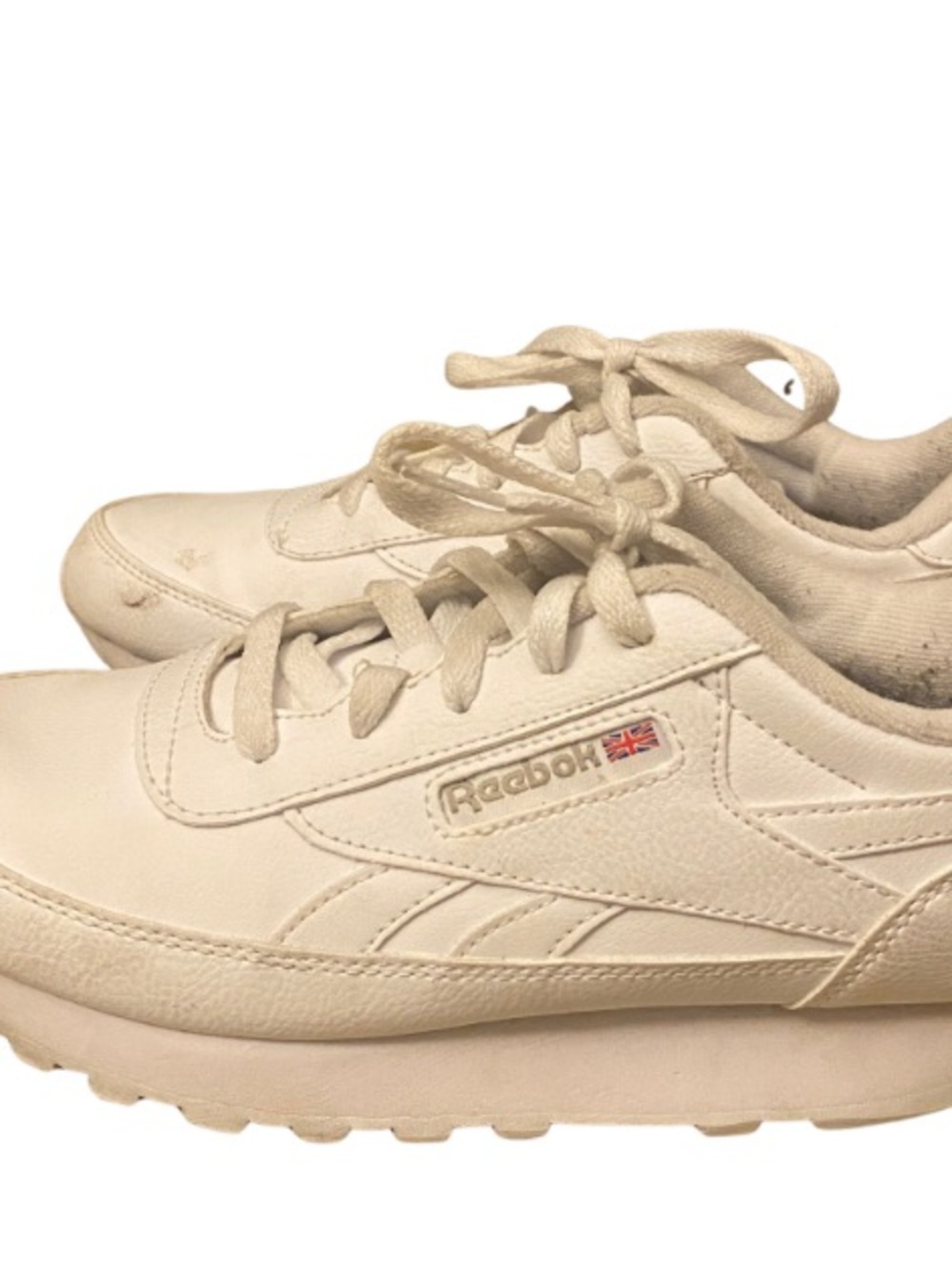 Reebok White Leather Sneakers Size 7